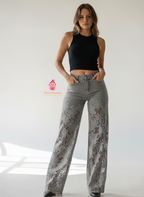 Jean palazzo taille haute