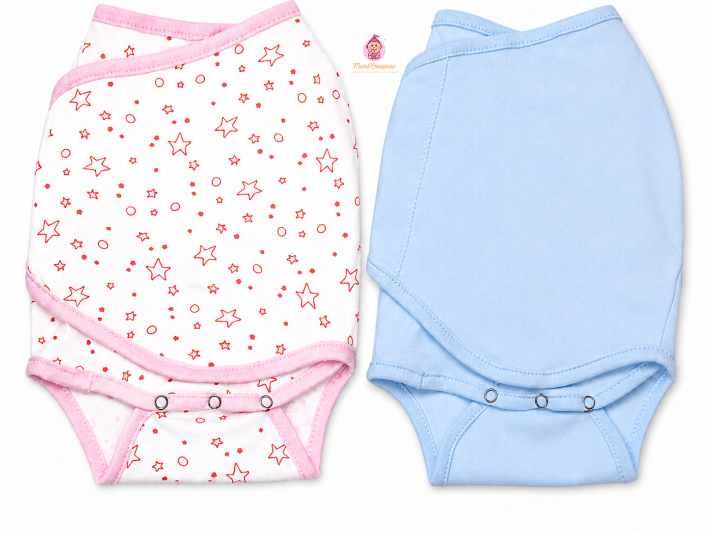 Lot de 2 gigoteuses bébé prématuré été en coton fin