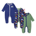 Lot de 3 grenouillères en coton