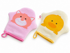 Lot de 2 gants de toilette enfant