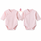 Lot de 2 bodies croisés bébé manches longues