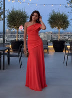 Robe sans manches à col diagonal et coupe slim - Mum&Choupinou