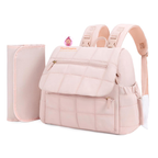 Sac à dos à langer matelassé