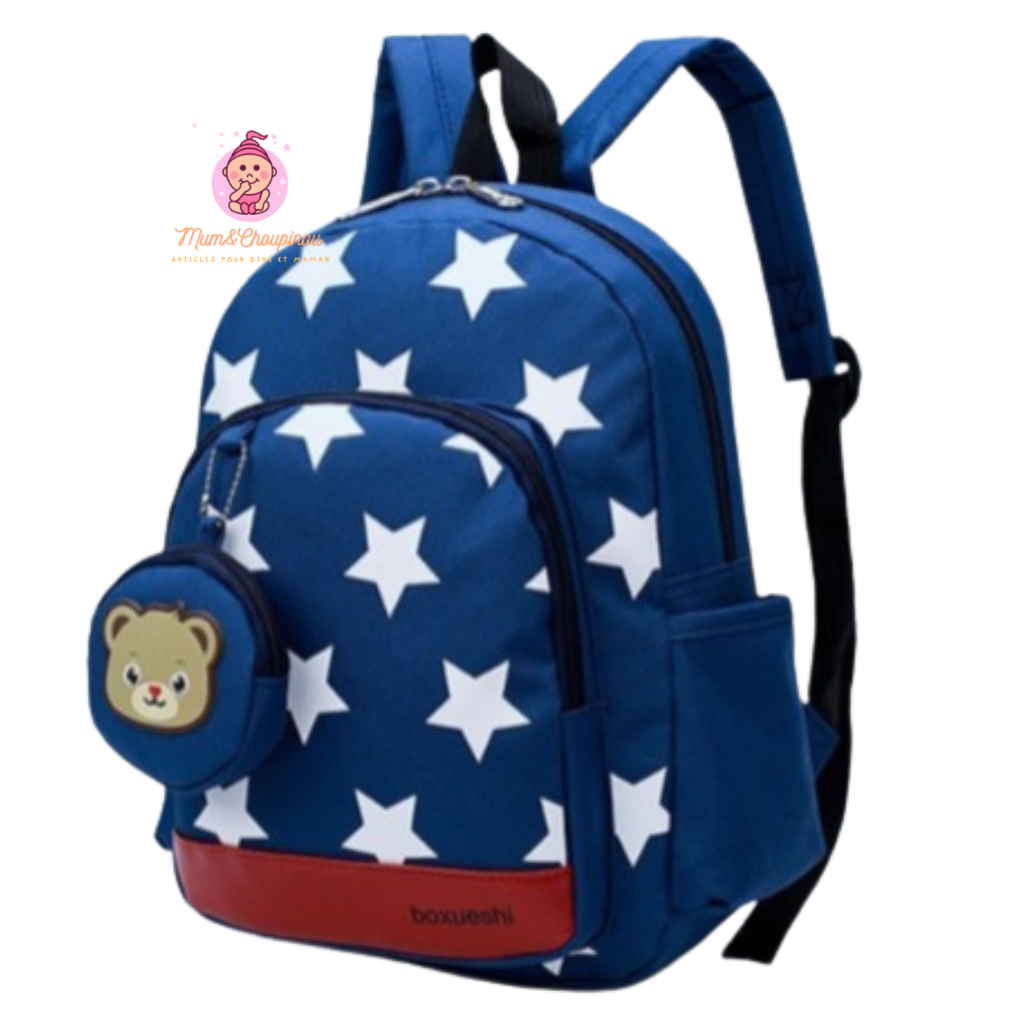 Sac d'école motif étoiles