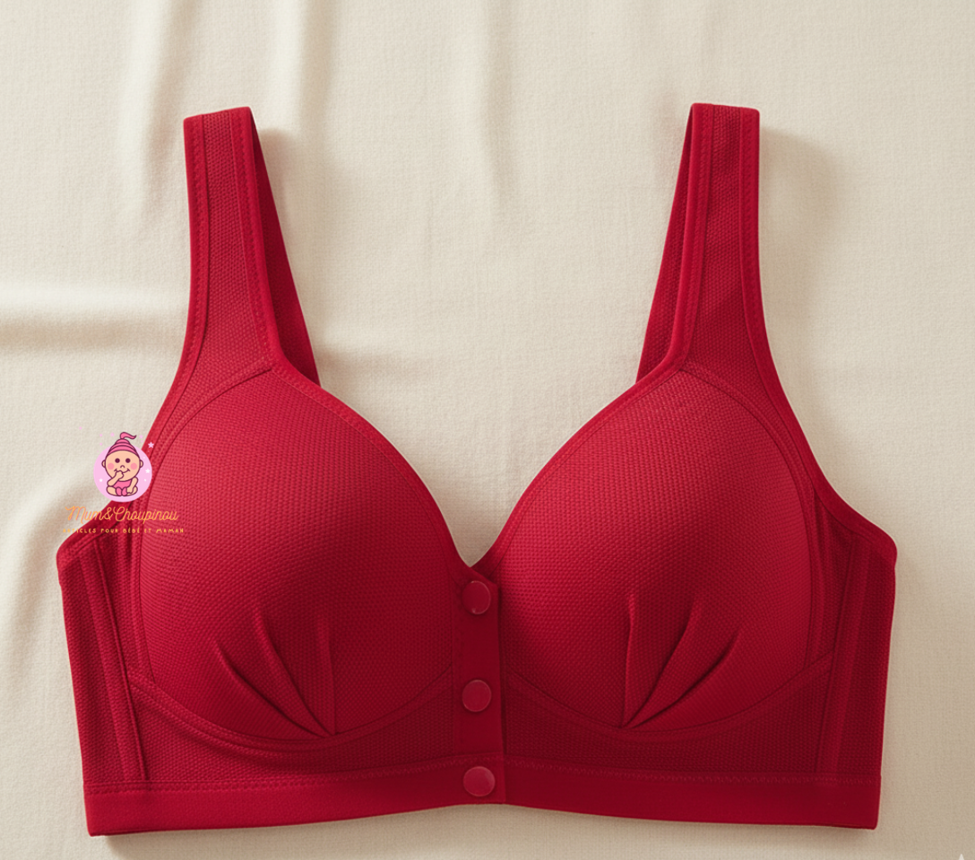 Soutien-gorge d'allaitement à boutons