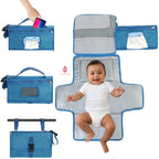 Tapis à langer pratique avec rangement intégré