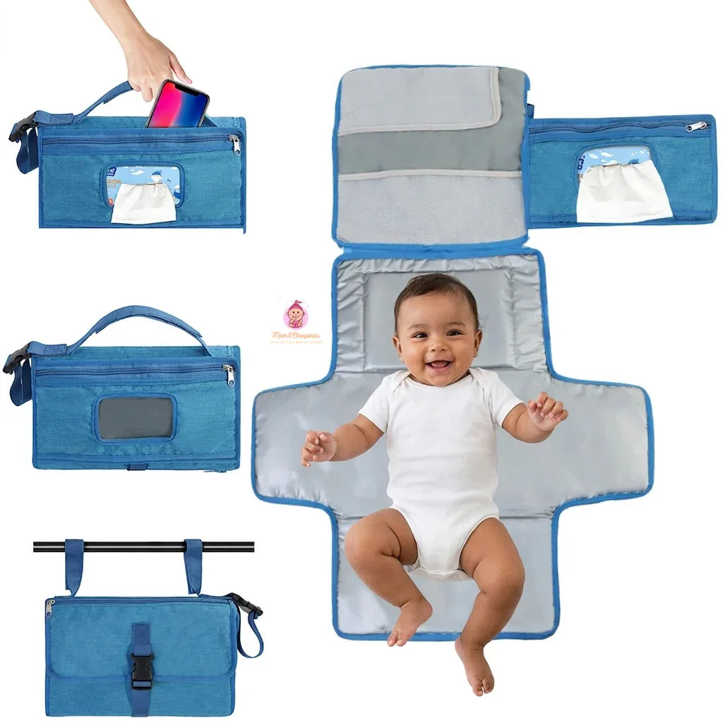 Tapis à langer pratique avec rangement intégré