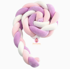 Tour de lit tressé bébé velours