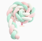 Tour de lit tressé bébé velours