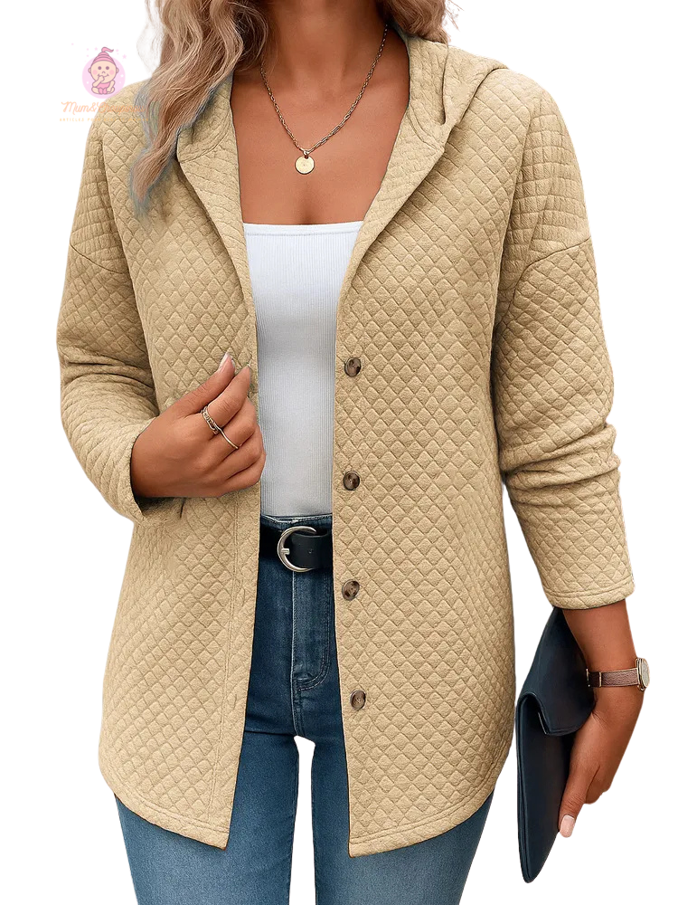 Veste cardigan matelassée