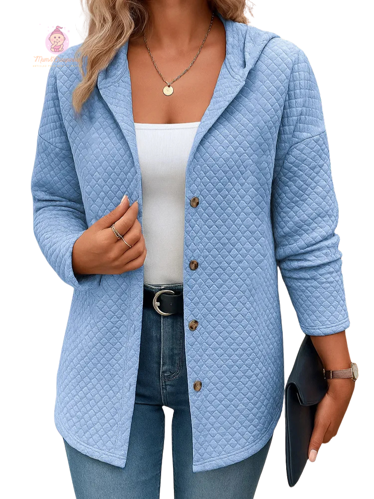 Veste cardigan matelassée