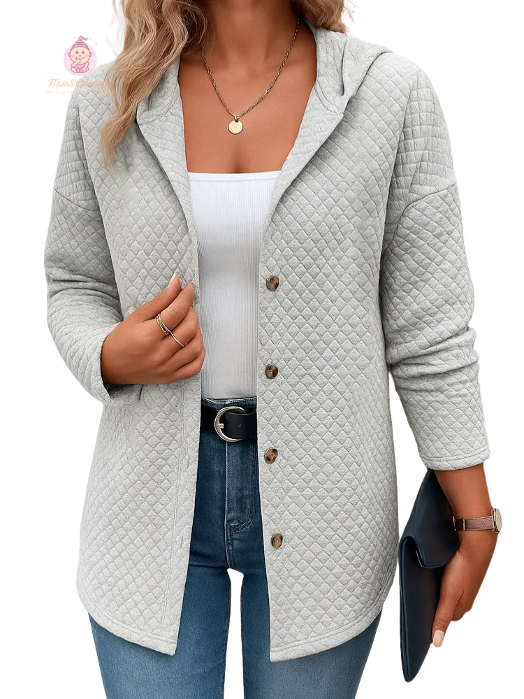 Veste cardigan matelassée