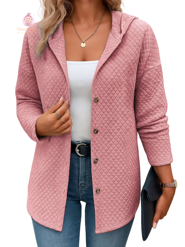 Veste cardigan matelassée